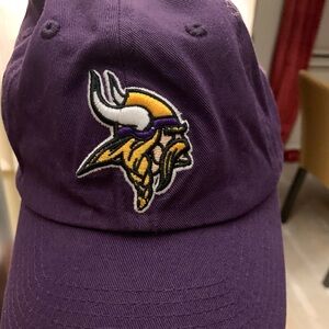 VIKINGS CLASSIC PURPLE HAT.  Adjustable back. One size fits all.